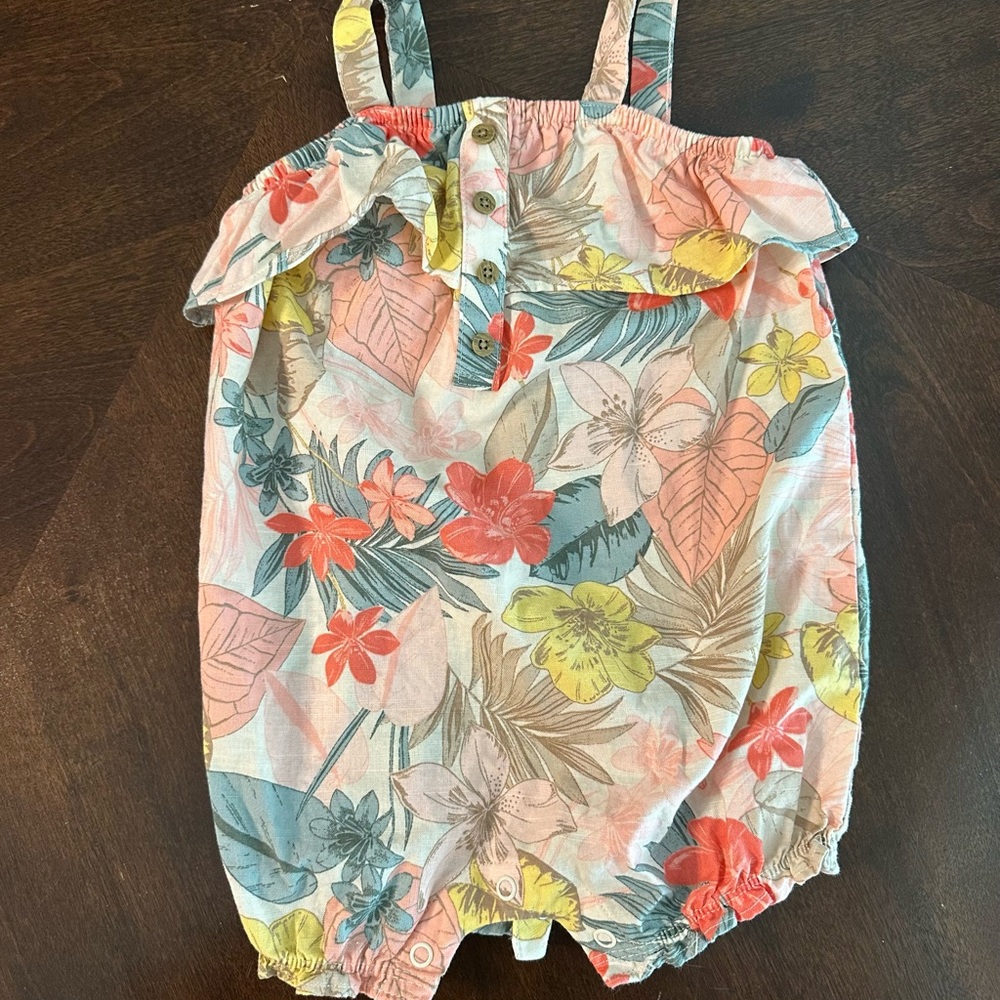 Carter's Tropical Floral Jumpsuit - Multicolor